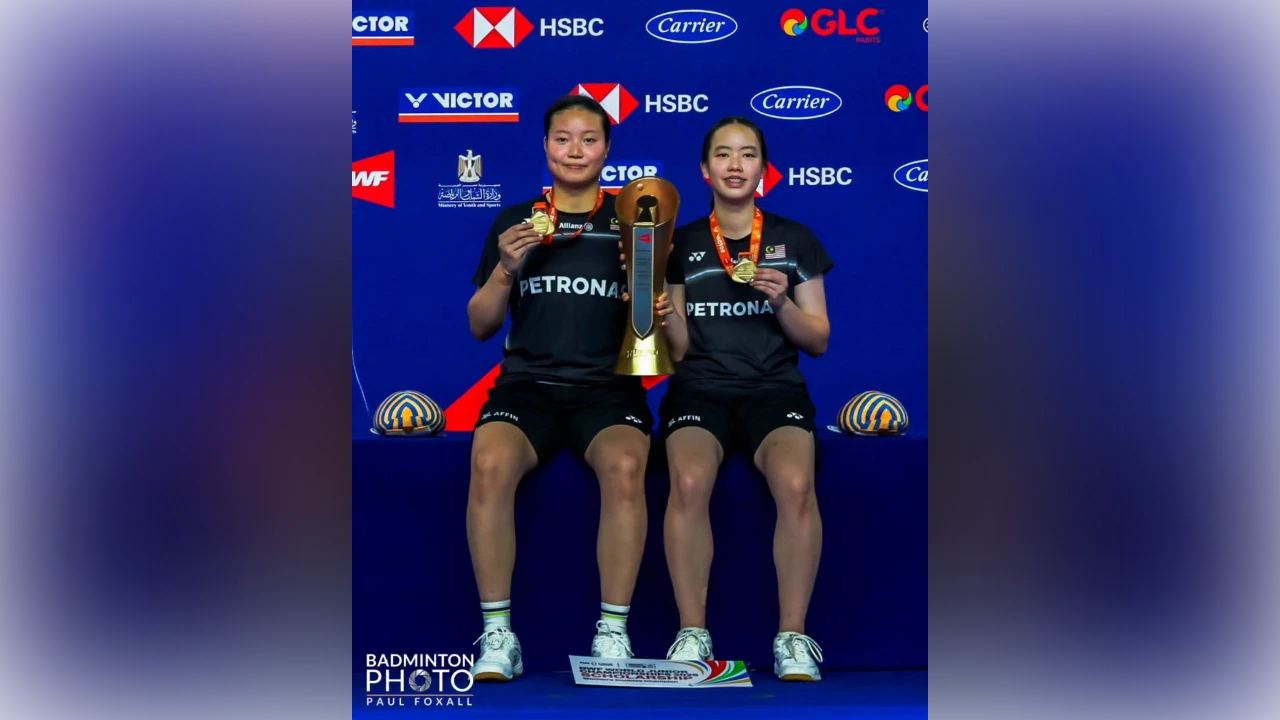 Image from: World Junior Championships: Zi Yu-Genevie capture girls’ doubles title to end country’s 34-year wait